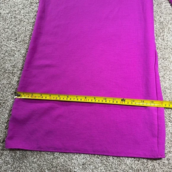 ZARA Women's Wide Leg High Rise Palazzo Pink Trousers Size XL - Picture 7 of 11